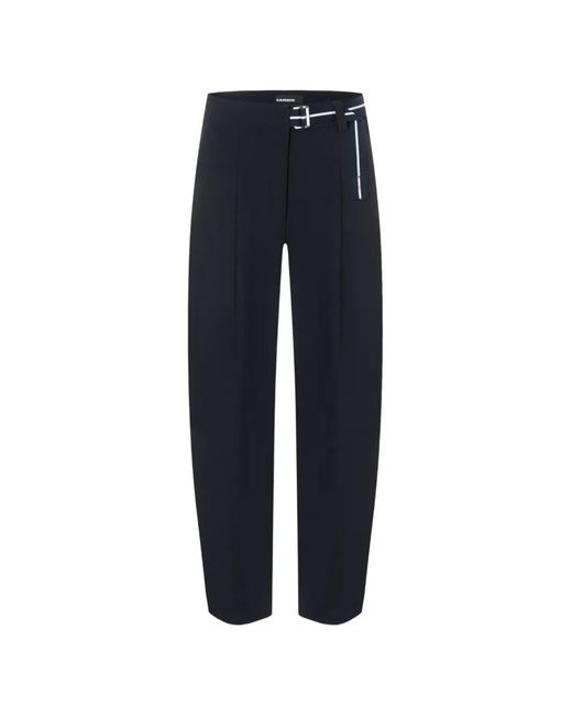 Cambio Blue Elaine Belted Pleated Trousers