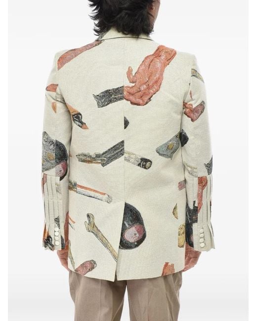 Off-White c/o Virgil Abloh White Pascal Blazer for men