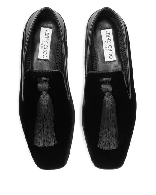 Jimmy Choo Black Eliot Slippers