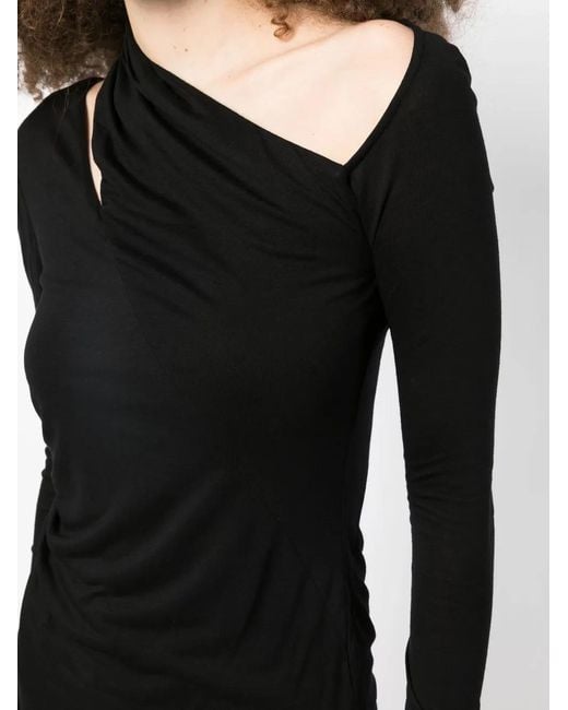 Helmut Lang Black Cutout Bodycon Dress