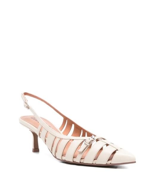 Bibi Lou Pink Pointed-Toe Pumps