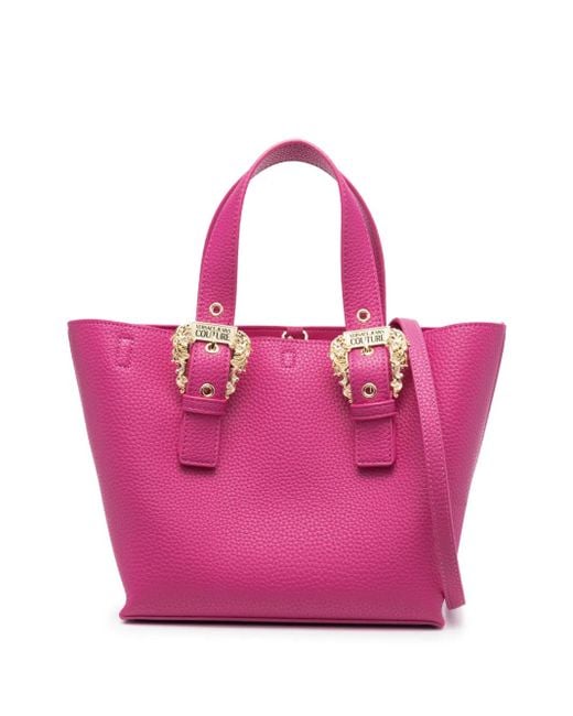 Versace Jeans Couture ロゴバックル ハンドバッグ Pink