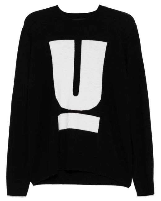 Undercover Black Logo-Print Jumper for men