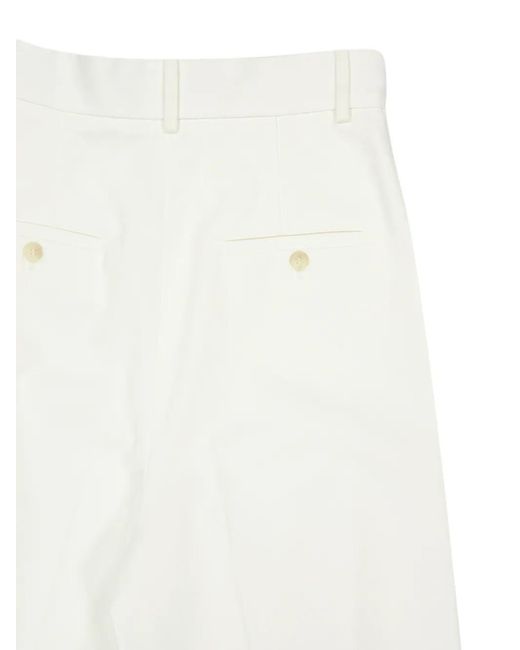 LaDoubleJ White Brooklyn Pleated Trousers