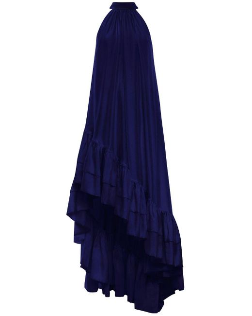 Azeeza Blue Lucas Silk Gown