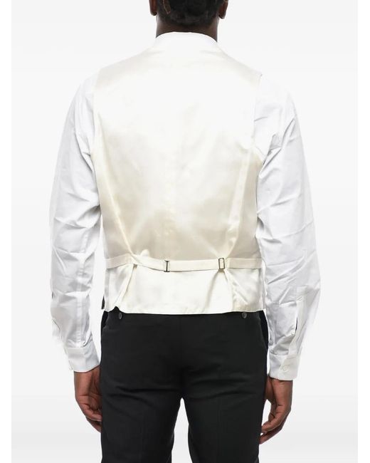 Corneliani White Satin Silk Jacket for men