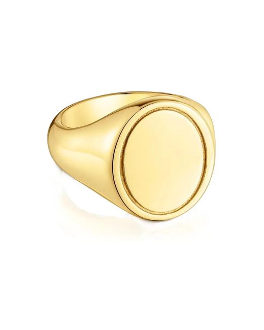 Tous Metallic Ring Mit Ovaler Form