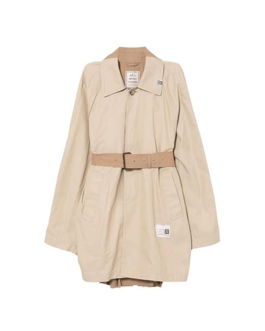 Maison Mihara Yasuhiro Natural Belted Trench Coat