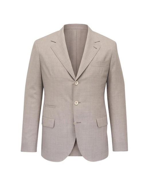 Brunello Cucinelli Gray Button-Up Blazer for men