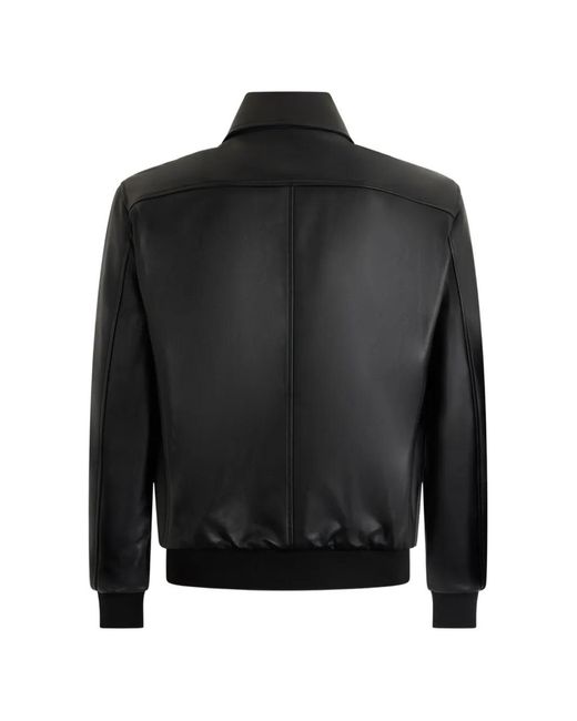 Bally Reversible Leather Jacket in Black for Men | Lyst