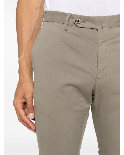 Pantalones chinos con pinzas PT Torino de hombre de color Natural