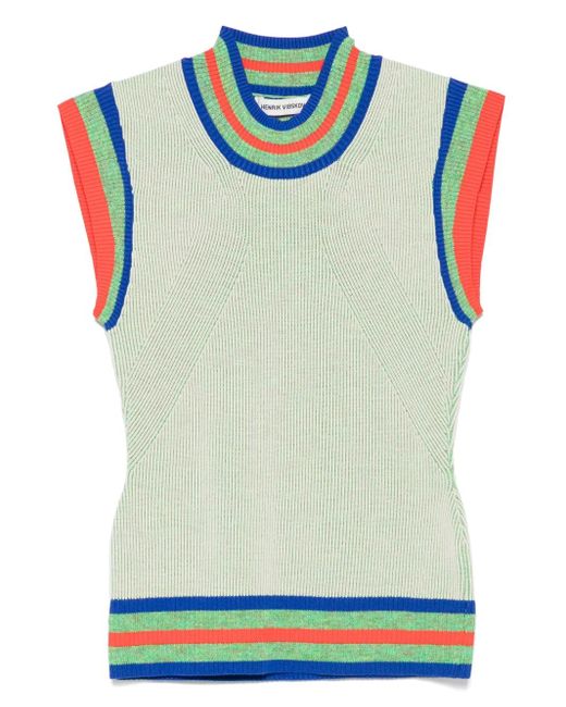 Henrik Vibskov ストライプ トップ Green