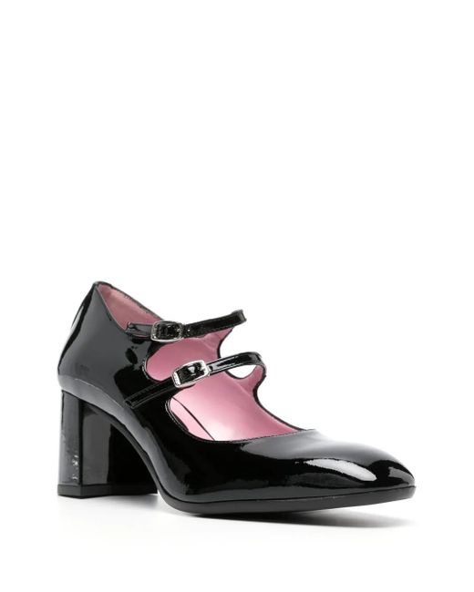 CAREL PARIS Black Alice 60Mm Patent Leather Pumps