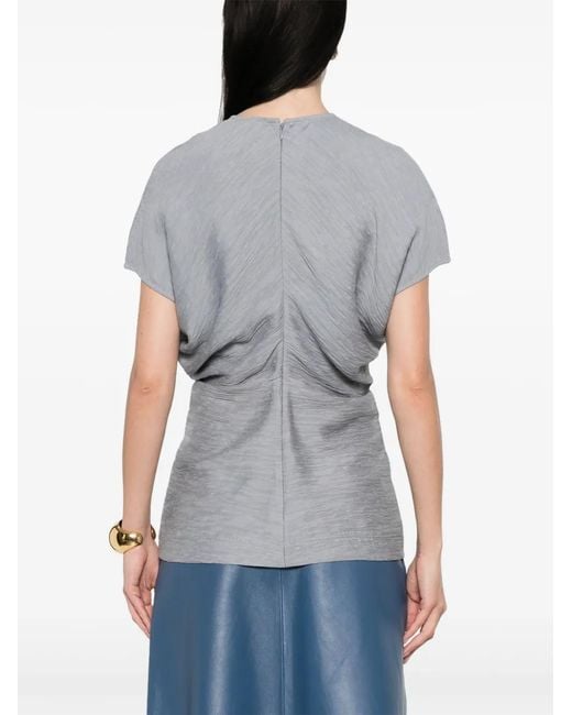 Totême  Gray Mistral Slouch-Waist Top