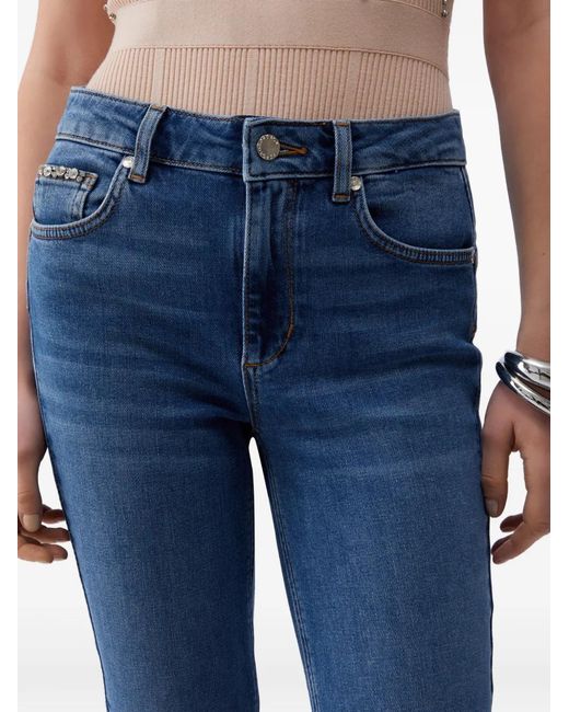 Liu Jo Blue High-Rise Ive-Pockets Jeans