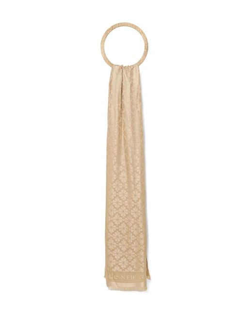 Kate Spade White Schal mit Blumen-Muster