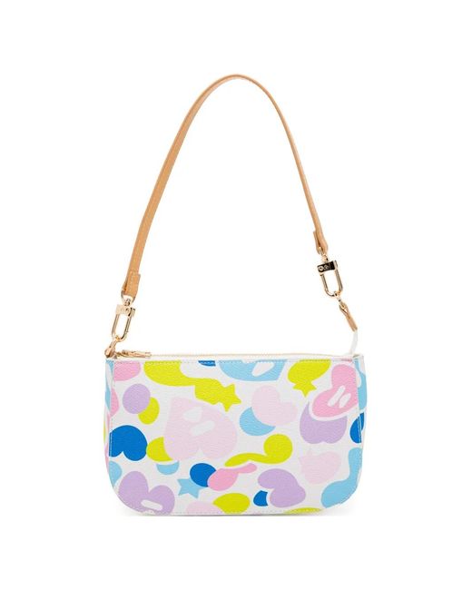 AAPE BY A BATHING AP White Abc Camo Shoulder Bag