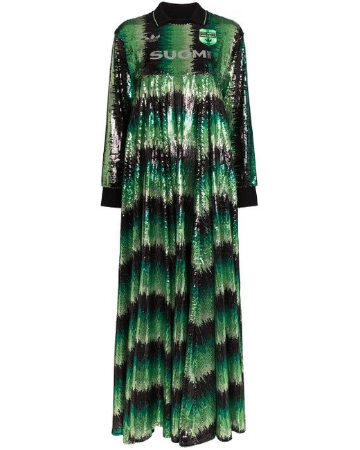 Vestido largo con lentejuelas de x Anna Isoniemi adidas de color Verde |  Lyst
