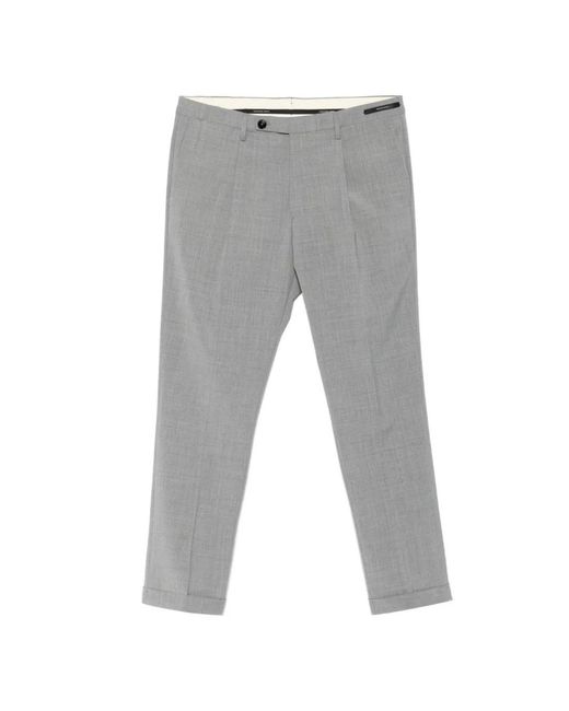 Michael Coal Gray Tailored Trousers for men