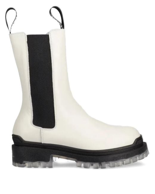Karl Lagerfeld レザー チェルシーブーツ Black