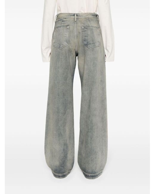 Rick Owens Geth Jeans Met Wijde Pijpen in het Gray