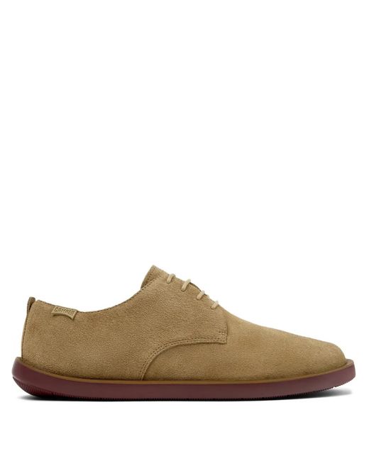 Camper Brown Wagon Suede Derby Shoes for men