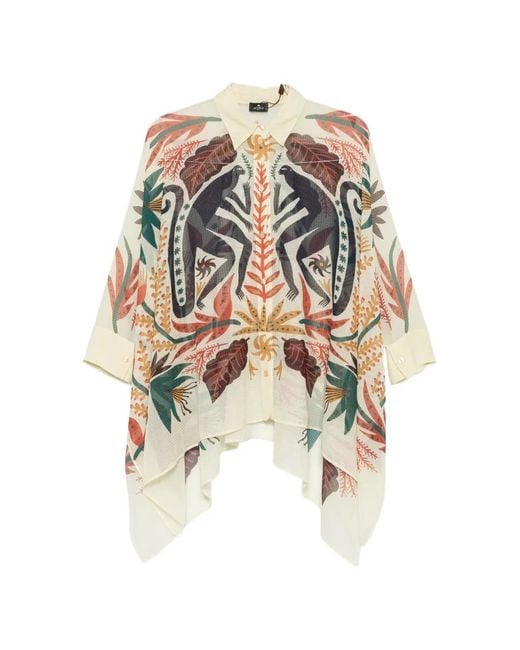 Etro White Printed Shirt