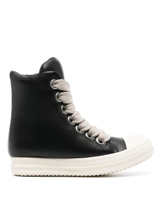 Rick Owens Ssense Exclusive Black Kembra Pfahler Edition Jumbo Lace Sneakers