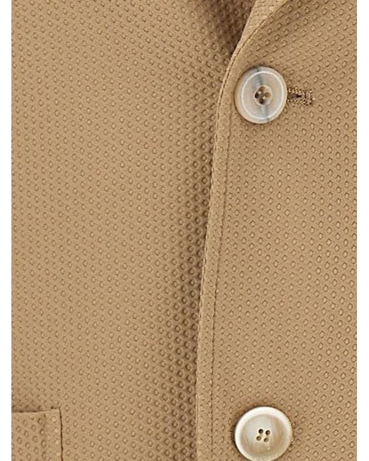 Bob Natural Golden Mesh-Fabric Blazer for men