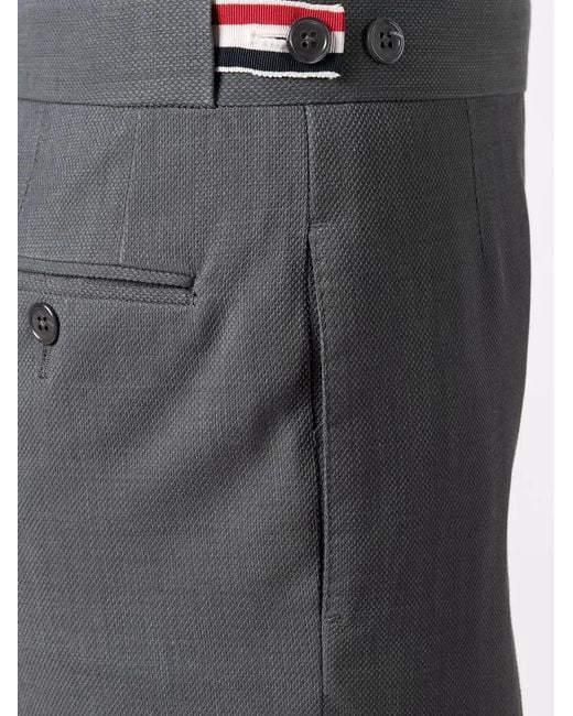 Thom Browne Gray Cropped Trousers