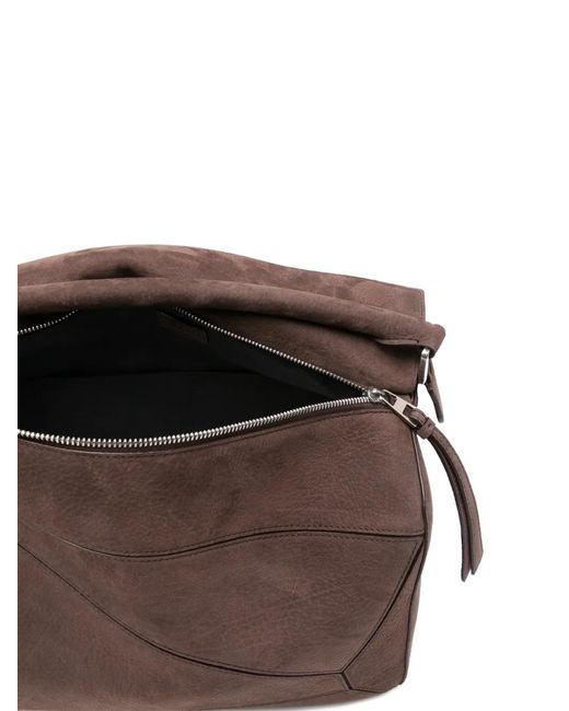Loewe Brown Large Puzzle Tote Bag for men