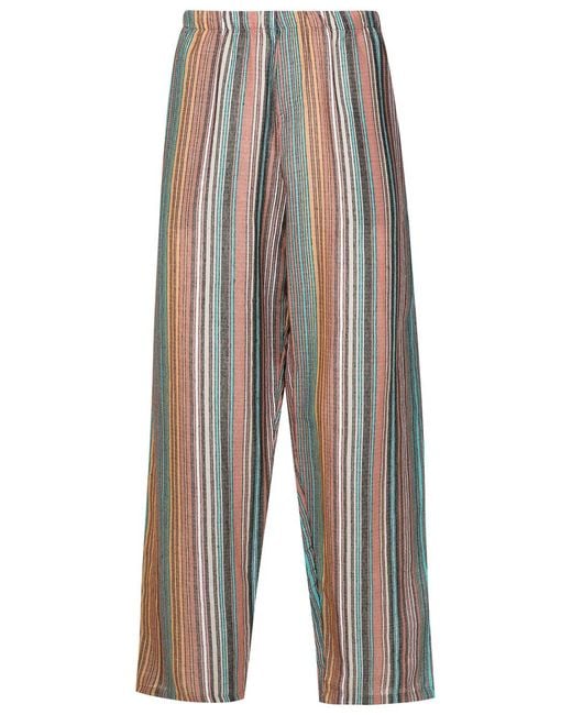 Amir Slama White Jacquard Wide-Leg Trousers for men