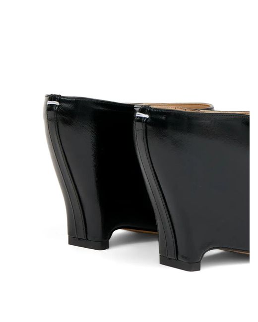 Maison Margiela Black Heel-Less Mules