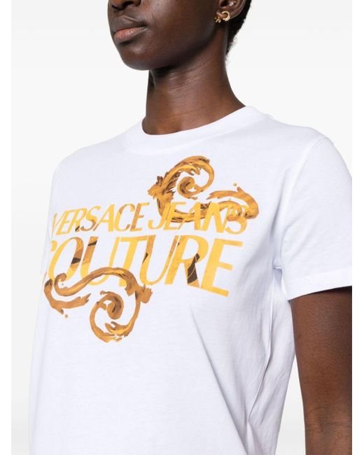 Versace White T-Shirts And Polos