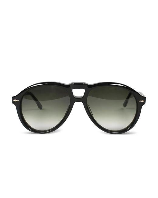 Jacques Marie Mage Black Mage Pilot-Frame Sunglasses