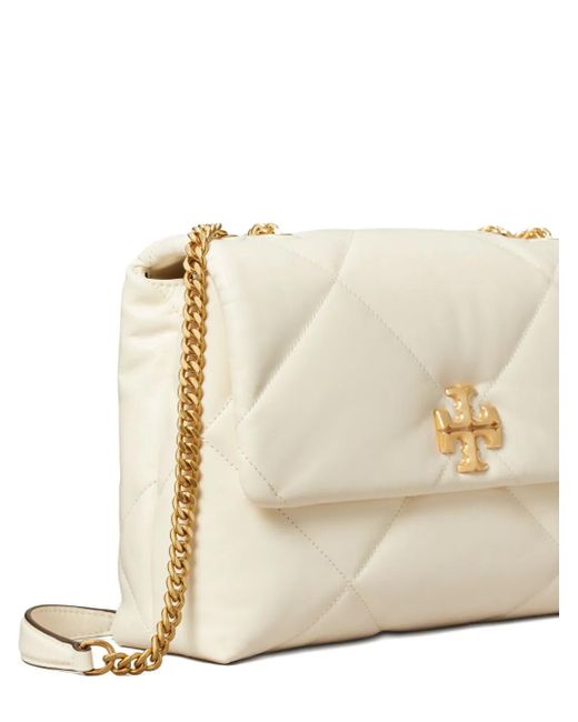 Tory Burch Natural Kira Diamond-Quilted Shoulder Bag