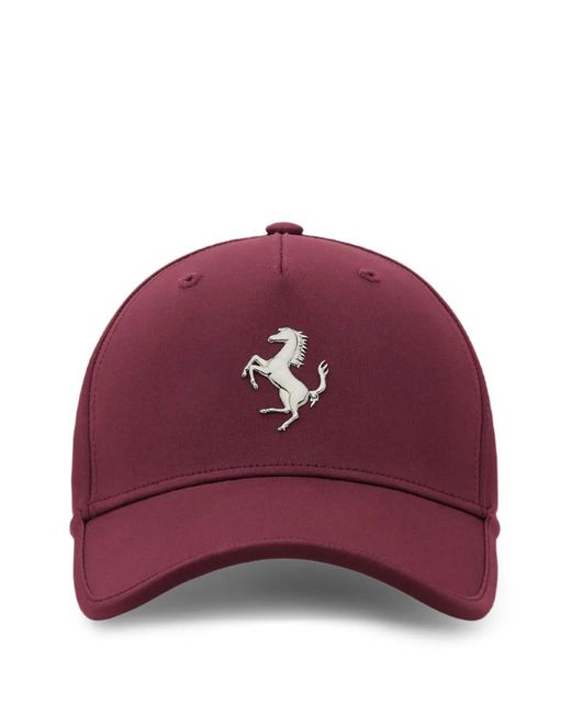 Ferrari Purple Logo-Plaque Baseball Cap for men