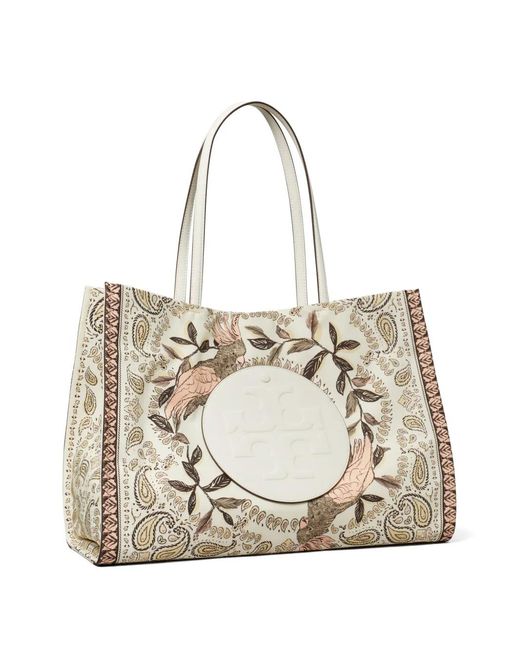 Tory Burch Natural Ella Printed Tote