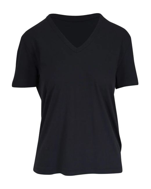 Majestic Filatures Vネック Tシャツ Black