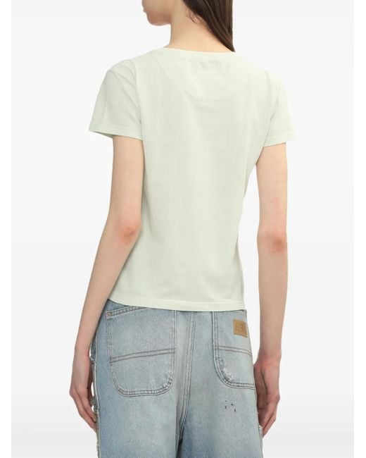 MM6 by Maison Margiela White Pocket-Detail T-Shirt
