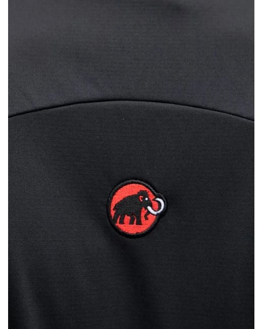 Mammut Black X Hiking Patrol Zip-Fastening Raglan-Sleeve T-Shirt for men