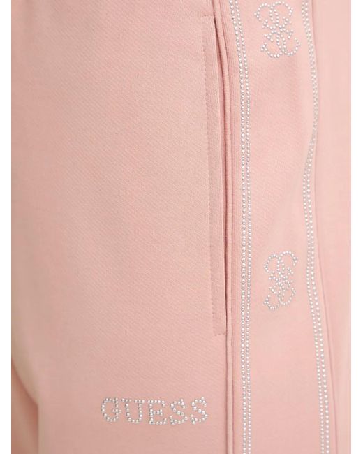 Guess Pink Octavia Drawstring-Fastening Track Pants