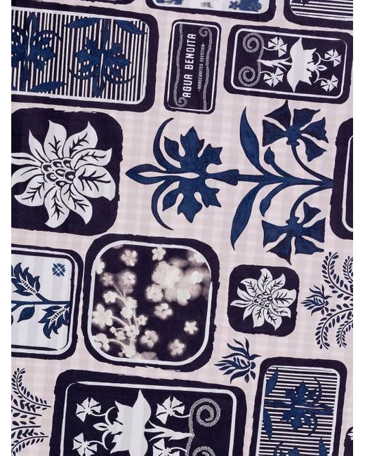Toalla de playa Bou Batik Agua Bendita de color Blue