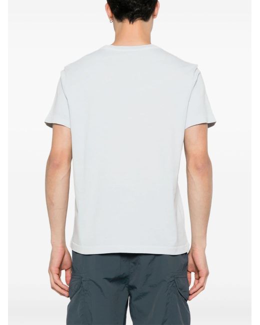 T-shirt en coton à patch logo Parajumpers pour homme en coloris White