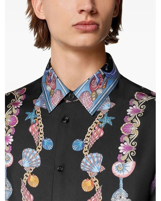 Camicia di Versace in Multicolor da Uomo
