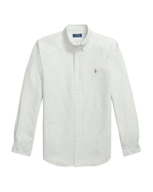 メンズ Polo Ralph Lauren ストライプ シャツ White