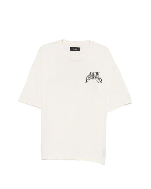 Amiri White Hollywood Lj Skate T-Shirt for men