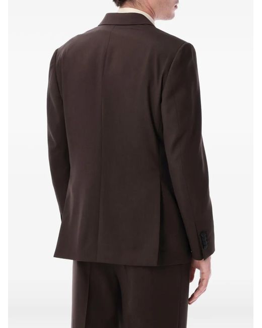 Lardini Black Double-Breasted Jacket for men