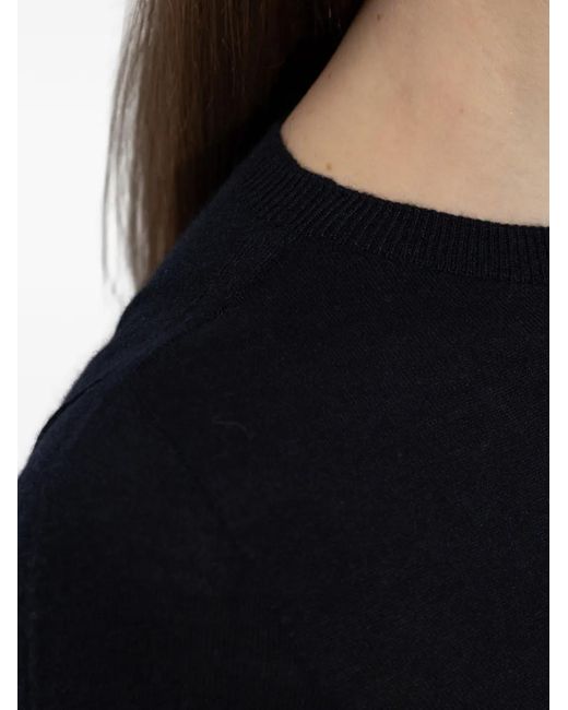 Fabiana Filippi Black Short-Sleeve Top