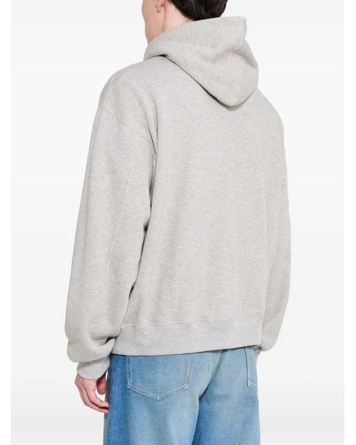 Ssstein Gray Zip-Up Hoodie for men